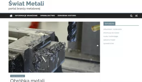 Nowe zagadnienia na portalu swiatmetali.eu