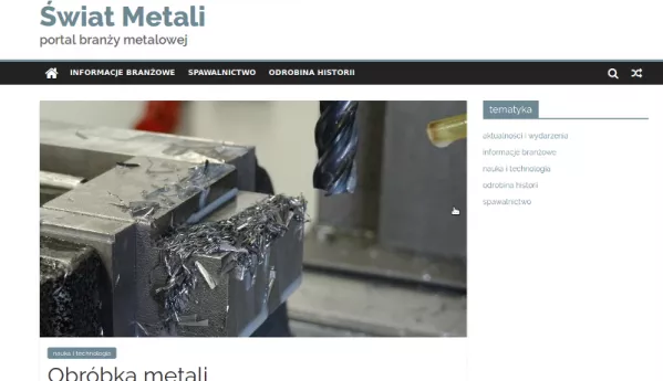 Nowe zagadnienia na portalu swiatmetali.eu