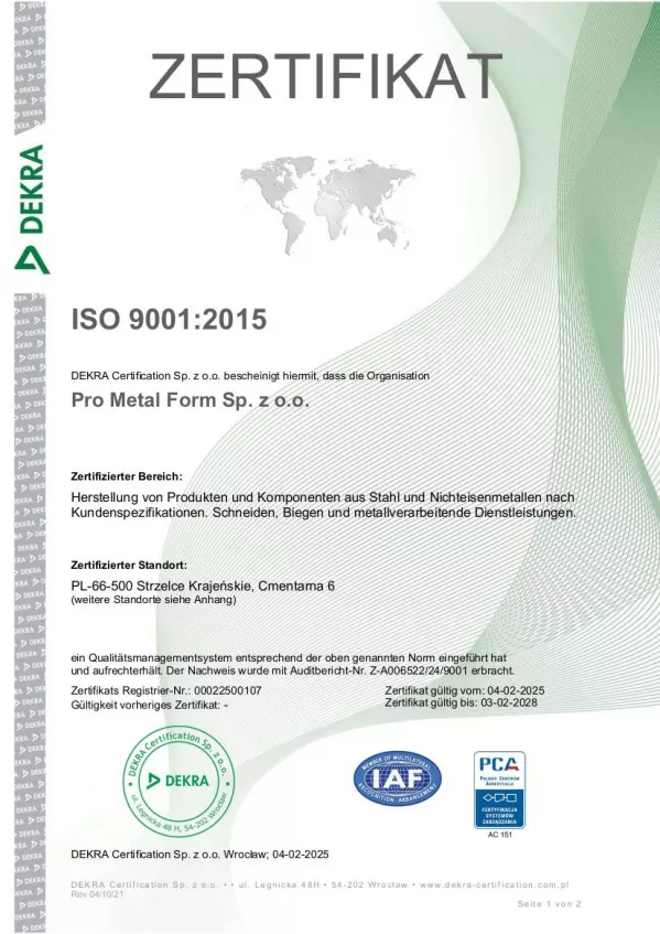 ISO 9001:2015 (DE)