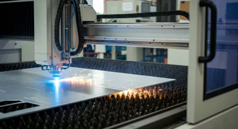 Laserschneiden von Aluminium