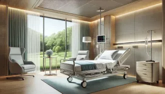 Schweißroboter in der Produktion von Rehabilitations- und Klinikbetten